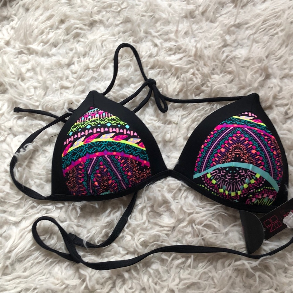 Triangle print swimsuit